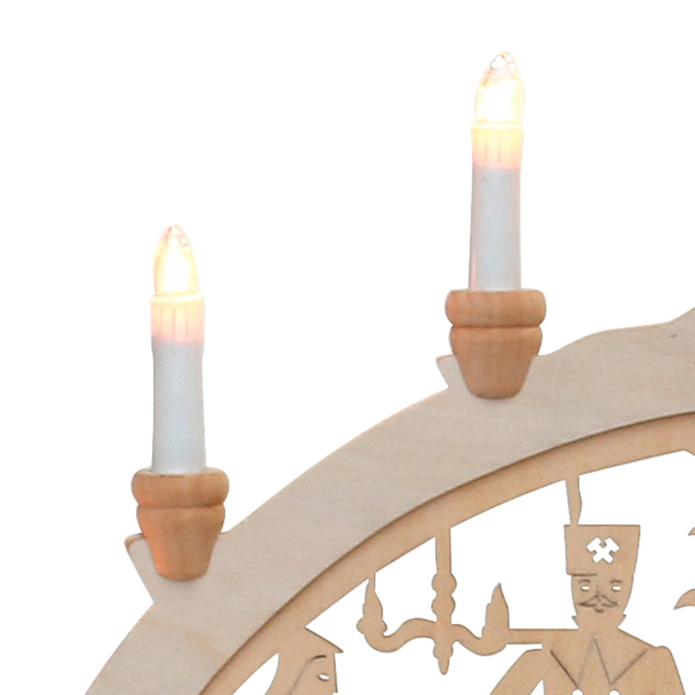 Schwibbogen 7flammig (LED Optional)  'Bergmänner'  58cm breit