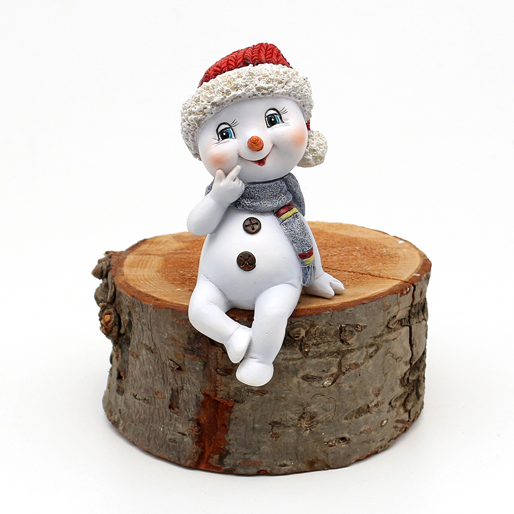 Schneekinder 'Mütze und Schal' Kantensitzer