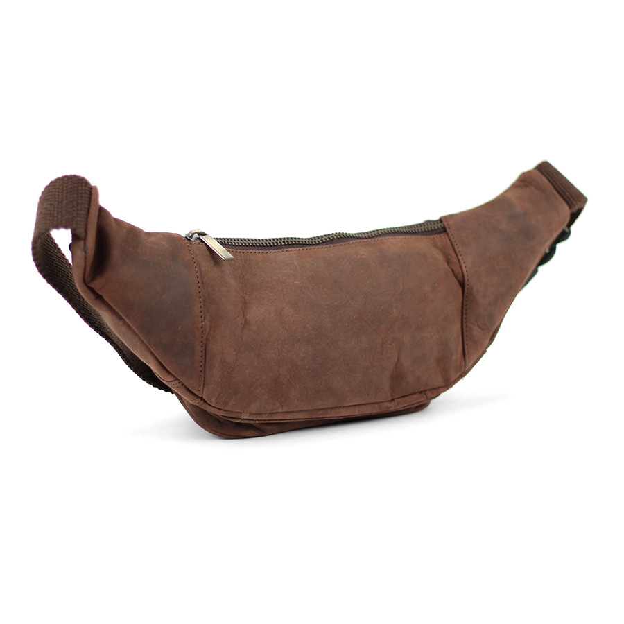 Gürteltasche - Bauchtasche braun Büffelleder