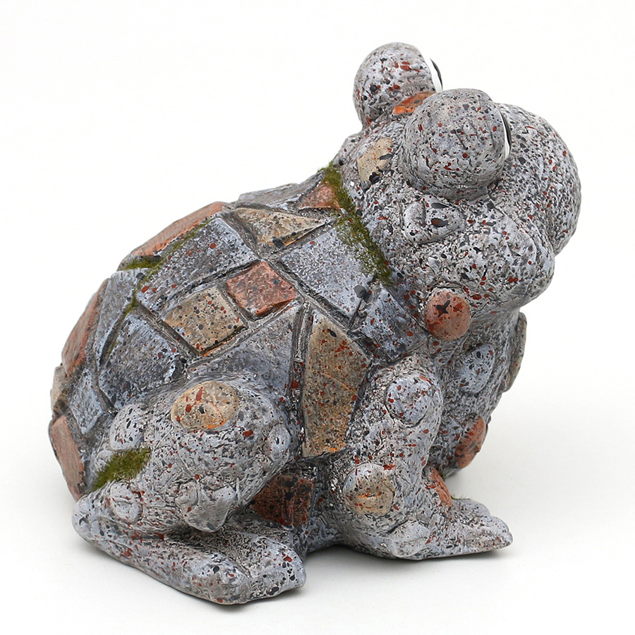 Frosch '18,4x16,7x15,7cm' Keramik steingrau